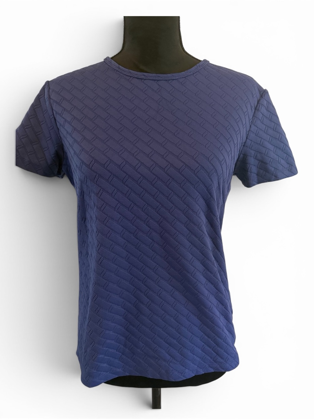 J. McLaughlin Catalina Cloth Textured Tee - Navy